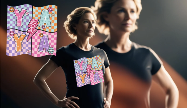 YAYA in plaid design and flowers multi color design-987            Mom-Mommy Mother MaMa